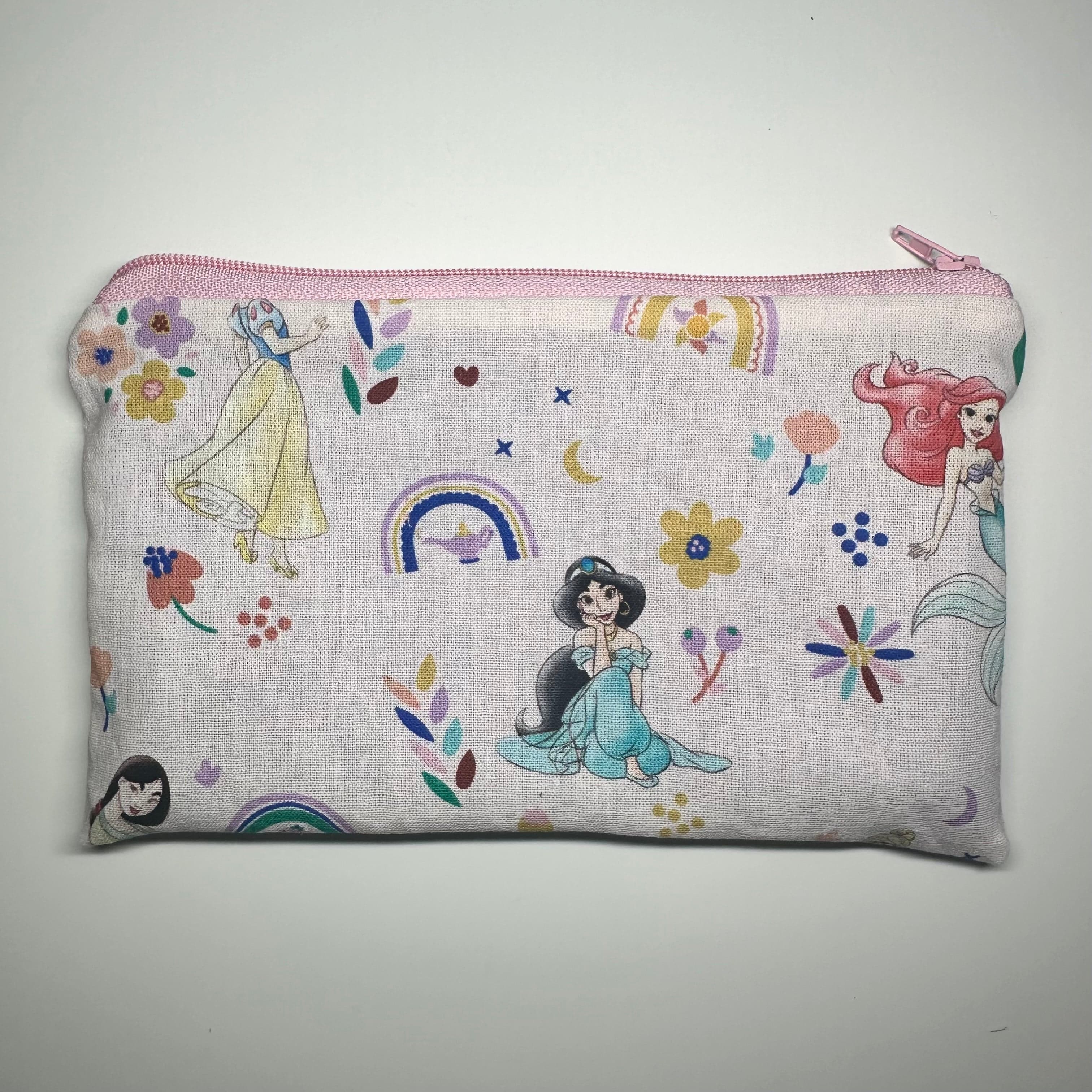 Disney Princess Cotton Zipper Pouch (7” x 4”)